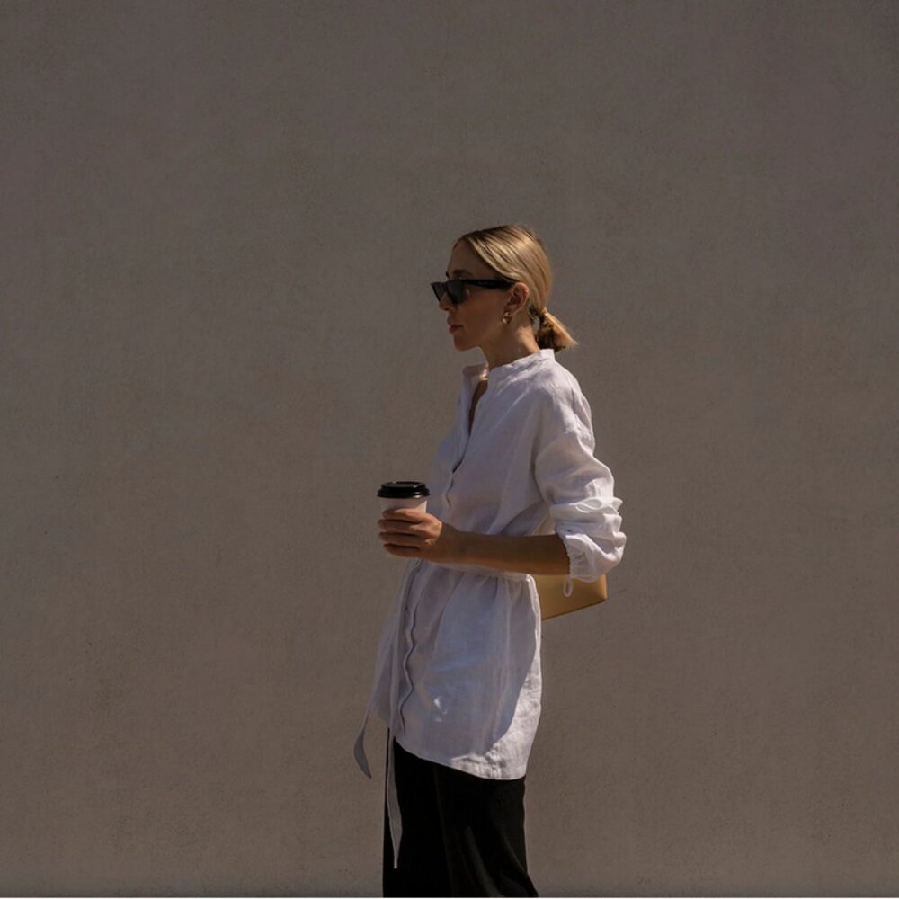 NWOT Cultiver Linen Shirt - White S NWOT